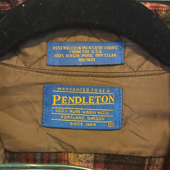 Vintage Pendleton 100% Wool Flannel - Picture 3 of 3